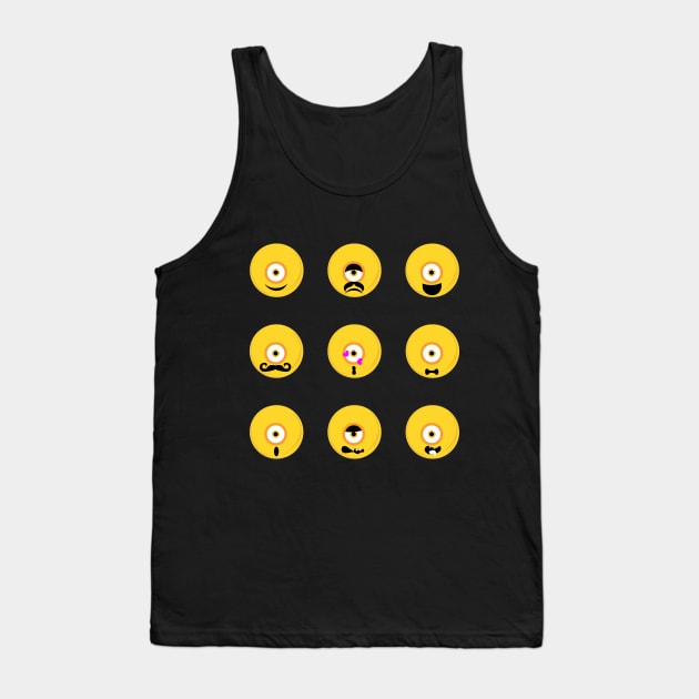 Funny emotions Tank Top by Pradeep Chauhan